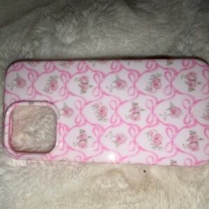 iPhone 14 Pro Max Floral Pink Phone Case